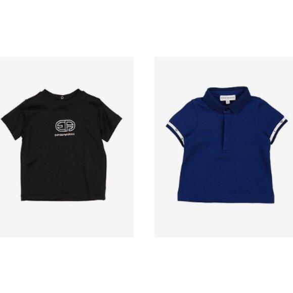 Emporio Armani 6 Months Old Baby Boy Clothes Polo and T-Shirt Size 6M